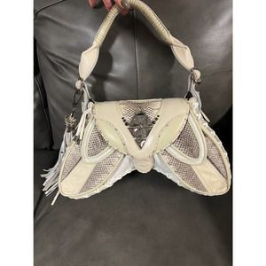Brancher Emden Snake Skin Leather and Swarovski Crystal Breast Bag